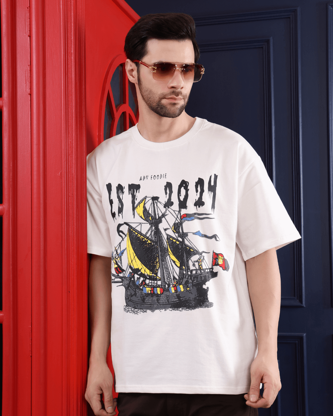 ADV Voyager Off White Oversized T shirt