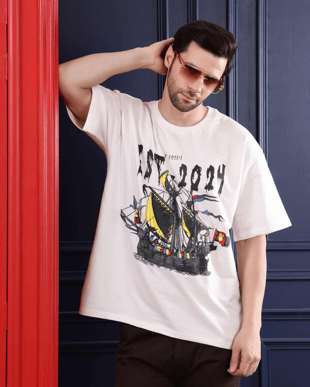 ADV Voyager Off White Oversized T shirt