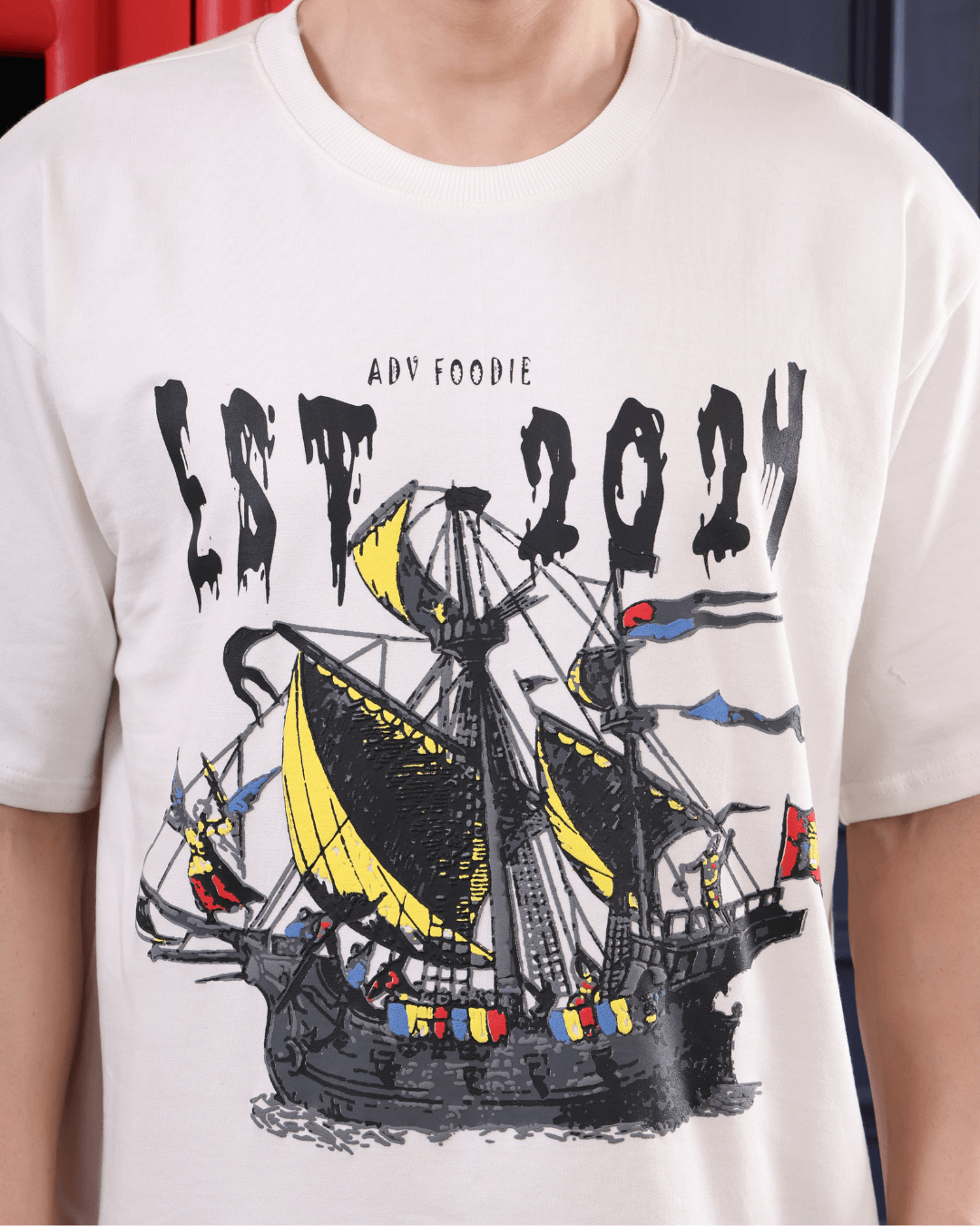 ADV Voyager Off White Oversized T shirt