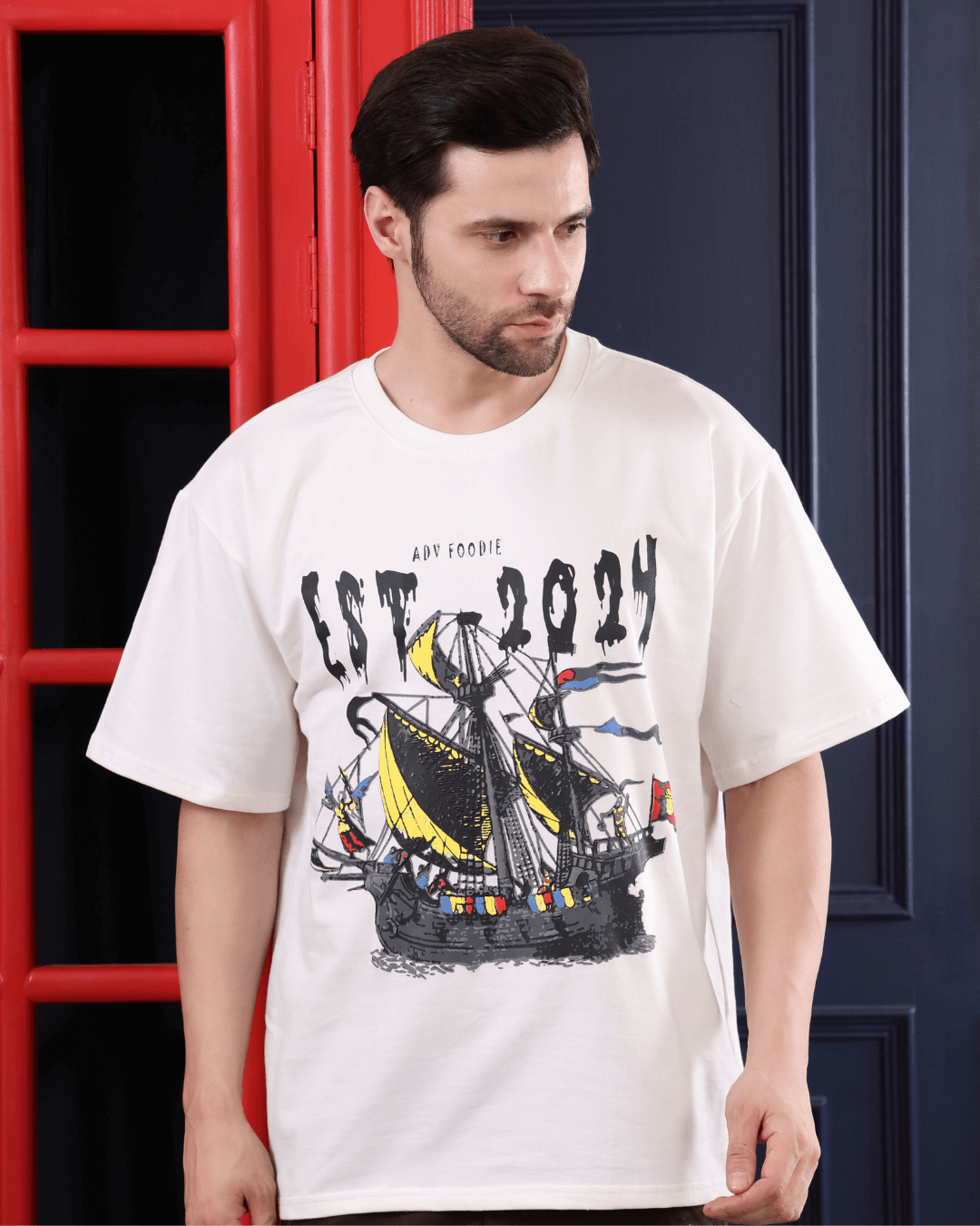 ADV Voyager Off White Oversized T shirt