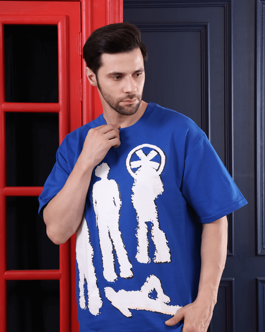 Original Gangster Royal Blue Oversized T shirt – Bold Streetwear Style